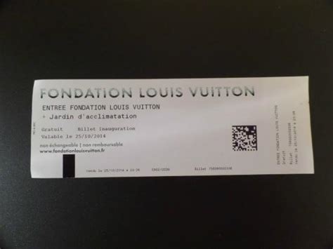 louis vuitton ticket prices